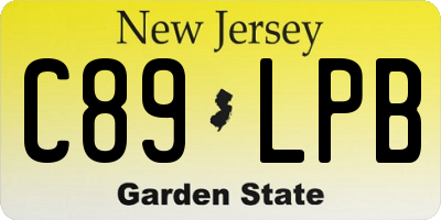NJ license plate C89LPB