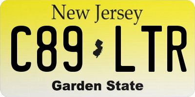 NJ license plate C89LTR