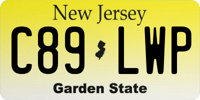 NJ license plate C89LWP