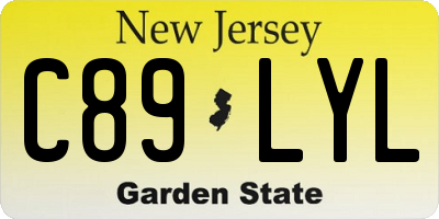 NJ license plate C89LYL