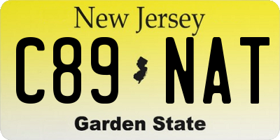 NJ license plate C89NAT