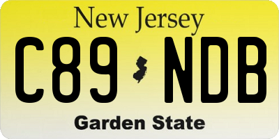NJ license plate C89NDB