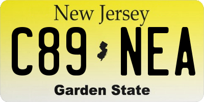 NJ license plate C89NEA