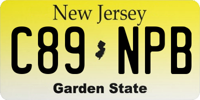 NJ license plate C89NPB