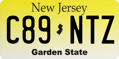 NJ license plate C89NTZ