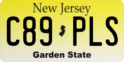 NJ license plate C89PLS