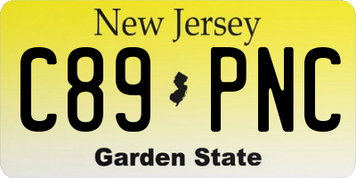 NJ license plate C89PNC
