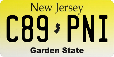 NJ license plate C89PNI