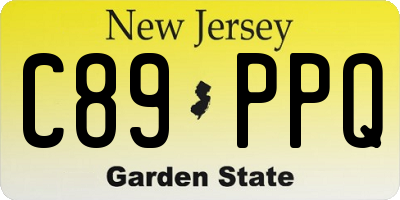 NJ license plate C89PPQ