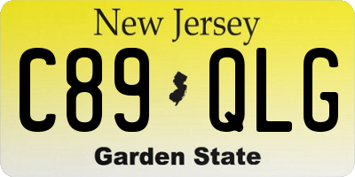 NJ license plate C89QLG