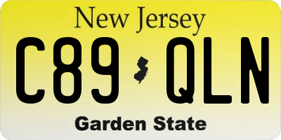 NJ license plate C89QLN