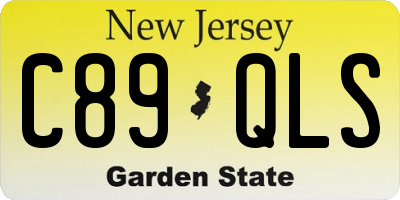 NJ license plate C89QLS