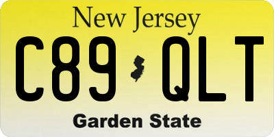 NJ license plate C89QLT