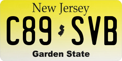 NJ license plate C89SVB