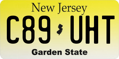 NJ license plate C89UHT