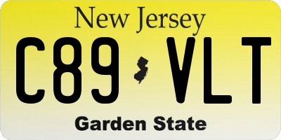 NJ license plate C89VLT