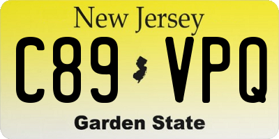 NJ license plate C89VPQ