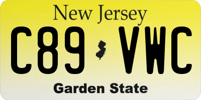 NJ license plate C89VWC