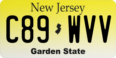 NJ license plate C89WVV