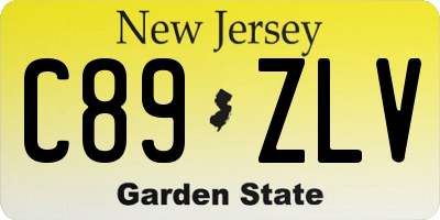 NJ license plate C89ZLV
