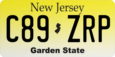 NJ license plate C89ZRP