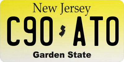 NJ license plate C90ATO