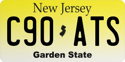 NJ license plate C90ATS