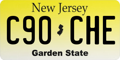 NJ license plate C90CHE
