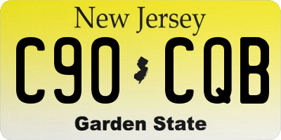NJ license plate C90CQB