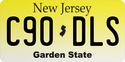 NJ license plate C90DLS