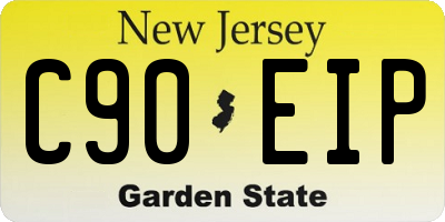 NJ license plate C90EIP