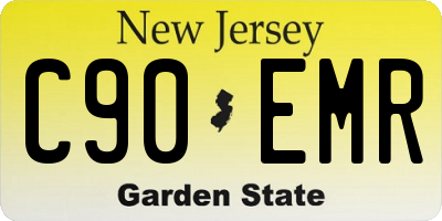 NJ license plate C90EMR