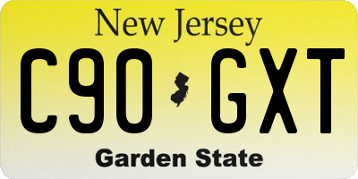 NJ license plate C90GXT