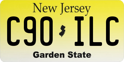 NJ license plate C90ILC