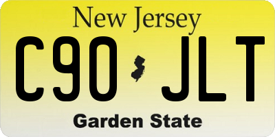 NJ license plate C90JLT