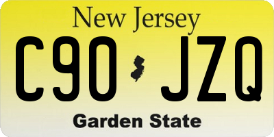 NJ license plate C90JZQ