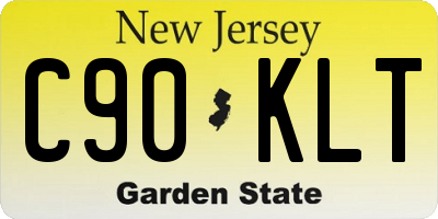 NJ license plate C90KLT