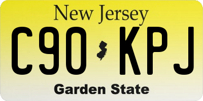 NJ license plate C90KPJ
