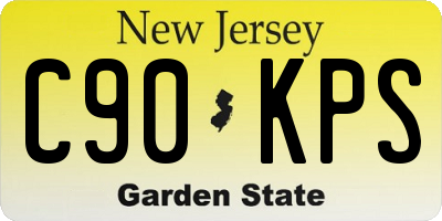 NJ license plate C90KPS