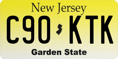 NJ license plate C90KTK