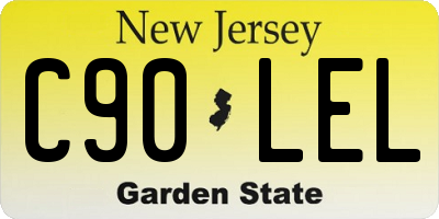 NJ license plate C90LEL
