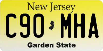 NJ license plate C90MHA