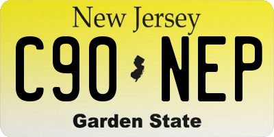 NJ license plate C90NEP