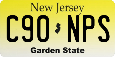 NJ license plate C90NPS