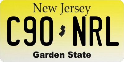 NJ license plate C90NRL