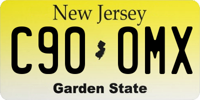 NJ license plate C90OMX