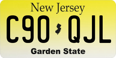 NJ license plate C90QJL
