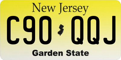 NJ license plate C90QQJ
