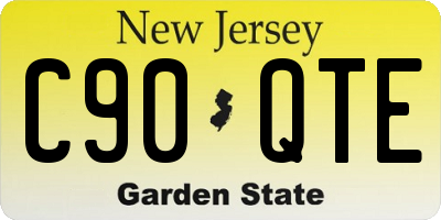 NJ license plate C90QTE