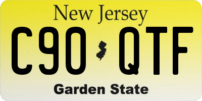 NJ license plate C90QTF